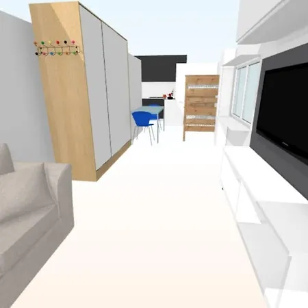 公寓 Brigh Loft Dishwaser Surfers&nomads *