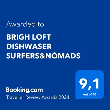 Brigh Loft Dishwaser Surfers&nomads Lägenhet *